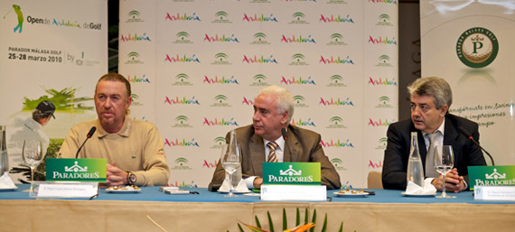 Miguel Ángel Jiménez, Luciano Alonso y Miguel Martínez (foto de Michael Denker)
