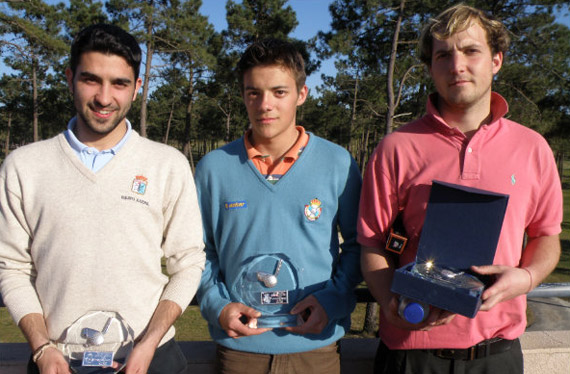 Antón Vázquez, Adrián Martínez y Jorge Tomé