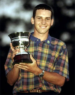 Sergio y la copa de plata del Masters de 1999 Sergio y la copa de plata del Masters de 1999