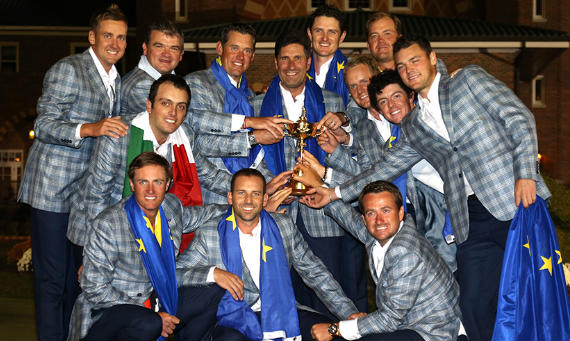 Imagen del artículo «Golf: un éxito europeo», en exposición en Bruselas