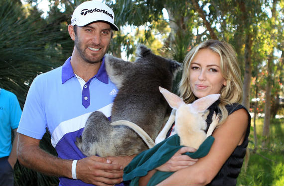 Imagen del artículo Dustin Johnson y Paulina Gretzky se codean con los «lugareños»