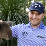 Branden Grace y el koala Sunshine (foto de SMP Images)