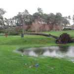 Imagen de los daños en Golf La Toja