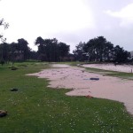 Imagen de los daños en Golf La Toja