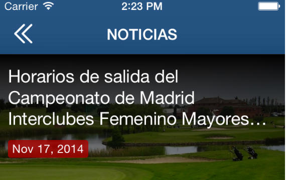 Imagen del artículo La Federación de Golf de Madrid estrena App para iPhone y Android