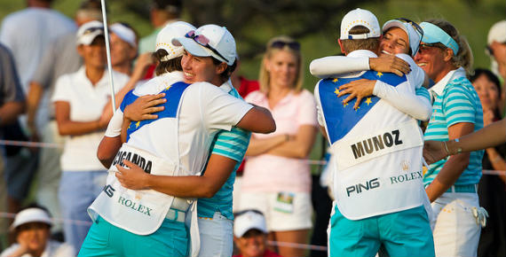 Imagen del artículo Azahara Muñoz y Carlota Ciganda ya son chicas Solheim