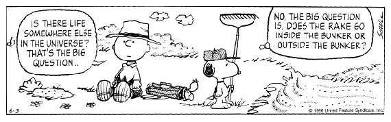 Tira de golf de Snoopy