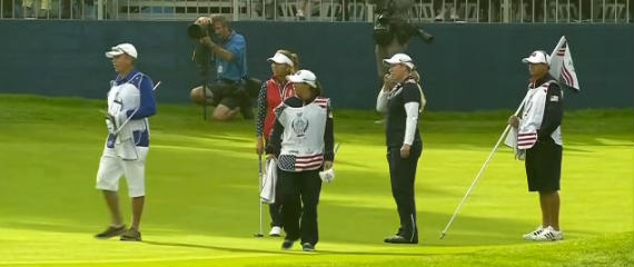Imagen del artículo Las europeas cobran ventaja con polémica en la Solheim Cup