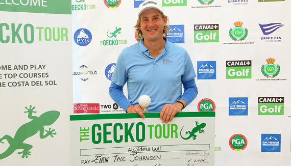 Imagen del artículo Eirik Tage Johansen, ganador en la prueba del Gecko Tour en Alcaidesa